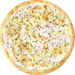Pizza 4 queijos.